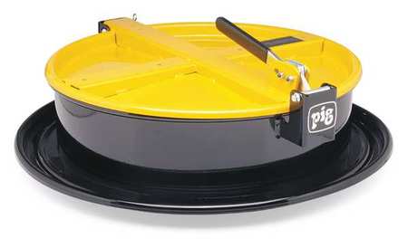 PIG Drum Funnel, Steel, 6-3/4 in. H, Yellow DRM1212-YW