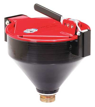 Pig Drum Funnel, Steel, 13 in. H, Red DRM1125-RD-NPT