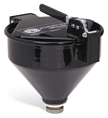 PIG Drum Funnel, Steel, 13 in. H, Black DRM1125-BK-NPT