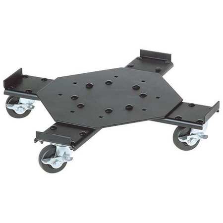 PIG Adj. Drum Dolly, Steel, 4 in. H, Black DLY301-01