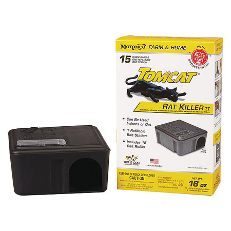 TOMCAT Rodent Station, Bait Box, Black 22814