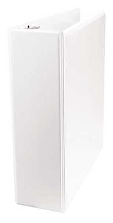 Zoro Select 3" Round Ring Binder, White, Specific Material: Polypropylene UNV20992