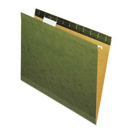 Universal One Hanging File Folders 8-1/2 x 14", 1/5 Cut, PK25 UNV24115