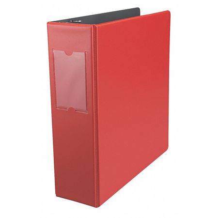 Universal One 3" Round Ring Binder, Red UNV35413