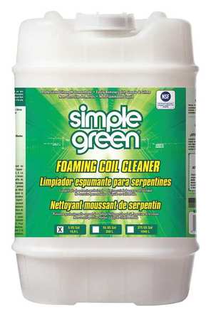 SIMPLE GREEN Condenser or Evaporator Cleaner, 5 gal. 0100000104005