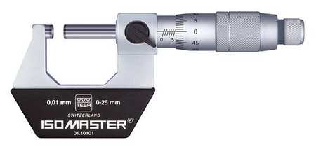 TESA BROWN & SHARPE Micrometer, 0 to 1 "/0 to 25mm Range 01.10101