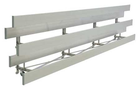 NATIONAL RECREATION SYSTEMS Bleacher, 3 Rows, 42 Seats, 21 ft. L TR-0321STD