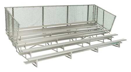 NATIONAL RECREATION SYSTEMS Bleacher, 5 Rows, 70 Seats, 21 ft. L NA-0521STD