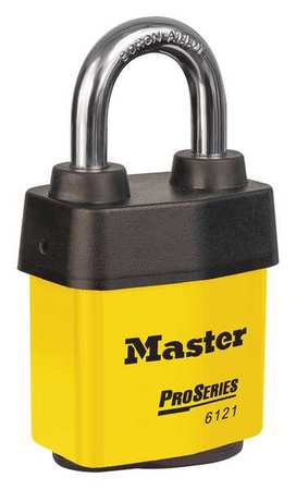 MASTER LOCK Lockout Padlock, KA, Yellow 6121KAYLW