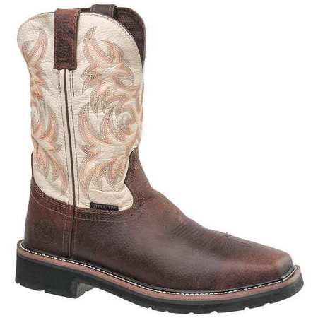 Western Boot Steel Work Boot, Brown 