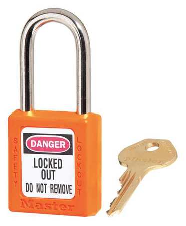 Master Lock Lockout Padlock, KA, Orange, 1-3/4"H 410KAORJ