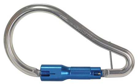 FALLTECH Carabiner, Twist-Lock, 8 in Length, Aluminum, natural 8447A
