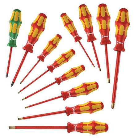 Wera Insulated Screwdriver Set, 12 pc. 05347900001