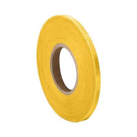 3M Reflective Tape Strips, Yellow, PK10 3431
