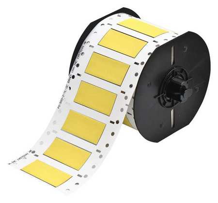 BRADY 2" x 27/32" Yellow Wire Marking Sleeves, B33-500-2-342YL B33-500-2-342YL