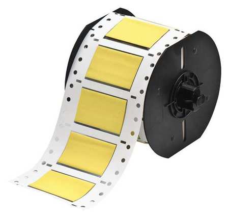 BRADY 2" x 1-1/4" Yellow Wire Marking Sleeves, B33-750-2-342YL B33-750-2-342YL