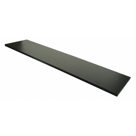 Econoco Melamine Shelf 48"L x 12"WBlack, 4PK PW/1248BK