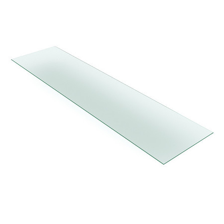 Econoco Tempered Glass Shelves, 14in. W, Glass, PK5 SHGL1448