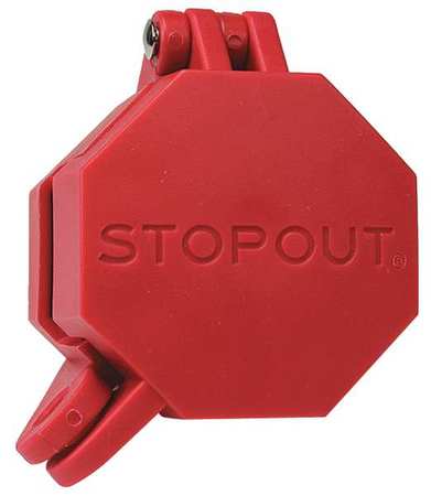 STOPOUT Glad Hand Lock, Plastic, Red, Universal KDD477