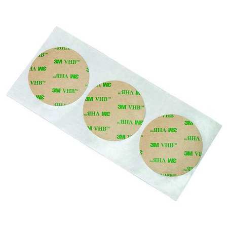 3M Adhesive Transfer Tape, Circle, 1 In, PK250 F9460PC