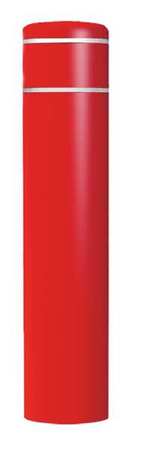ZORO SELECT Post Sleeve, 60 In H, Red with White Tape 4502RW