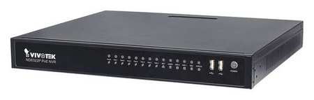 VIVOTEK Network Video Recorder, 14-3/16 in. W, 3TB ND8322P-3TB
