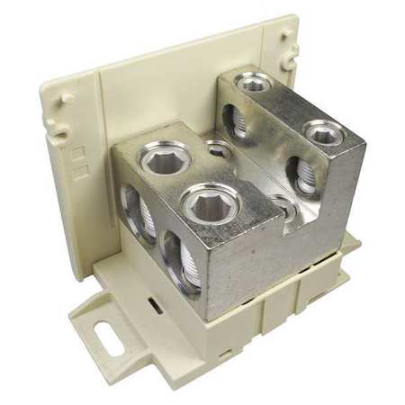 BURNDY Power Distribution Block, 4 AWG to 500MCM BDBLCS6RA