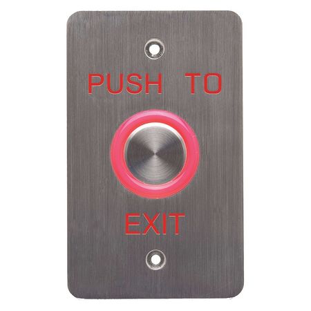 DYNALOCK Push to Exit Button, SS, Green/Red 6610E