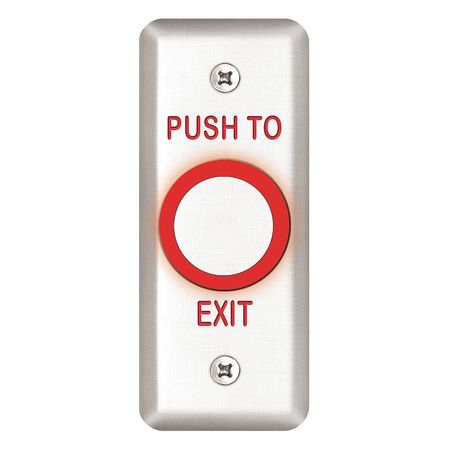 SDC Exit Push Button, 1-3/4 in. W 463NU