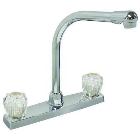 DOMINION FAUCETS Manual, 8" Mount, 2 Hole Straight Kitchen Faucet 77-4891