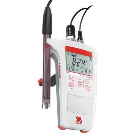 OHAUS pH Meter, LCD, 3 pt. ST300
