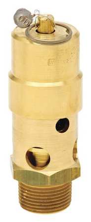 CONTROL DEVICES Air Safety Valve, 1-1/4 In Inlet, 150 psi SW12-0A150
