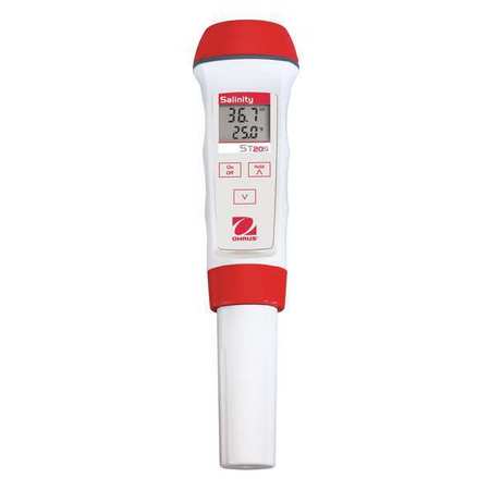 OHAUS Salinity Meter, Dual Line LCD ST20S