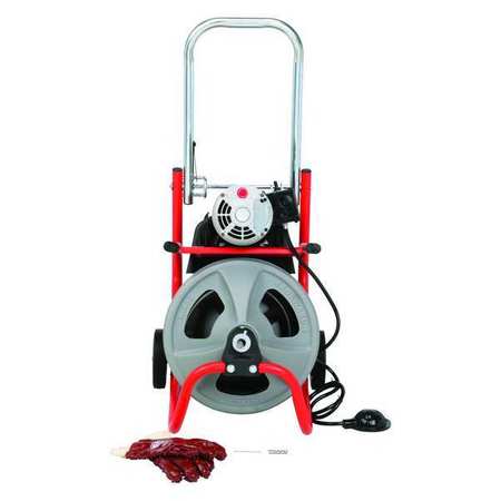 Ridgid 100 ft Corded Drain Cleaning Machine, 115V AC K-400 with C-32 IW