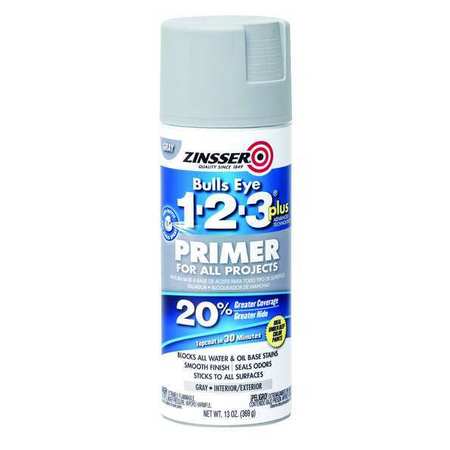 Zinsser Spray Primer, Gray, Flat Finish, 13 oz. 293740