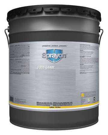 SPRAYON Food Grade Grease, Pail, 5 Gal., NLGI Grade 1 S00511005