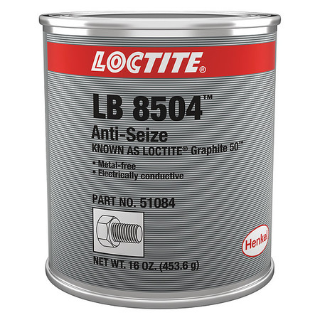 LOCTITE Anti-Seize, Graphite, 16 oz, Can, LB 8504 LB 8504(TM) Graphite- 50(TM) 234244