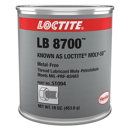 LOCTITE Anti-Seize, Molybdenum, 16 oz Can LB 8700(TM) Moly-50(TM) 234246