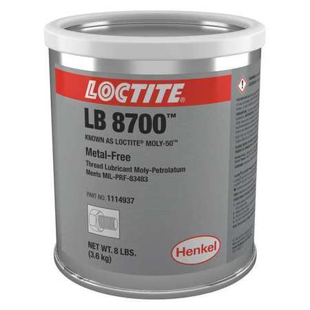 LOCTITE Anti-Seize, Molybdenum, 8 lb, Can LB 8700(TM) MOLY-50(TM) 1114937