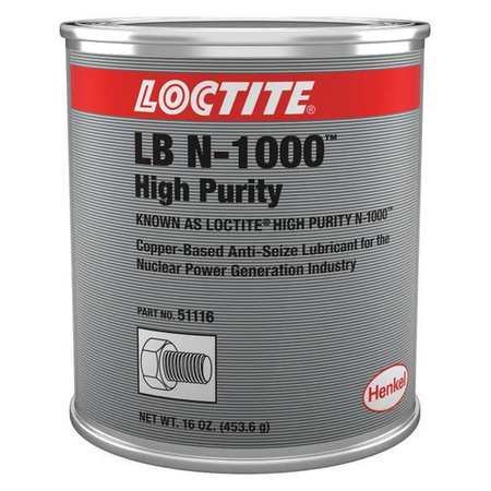LOCTITE Anti-Seize, High Purity, 16 oz, Can LB N-1000(TM) 234253