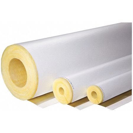 JOHNS MANVILLE 3/8" x 3 ft. Pipe Insulation, 1" Wall 692379