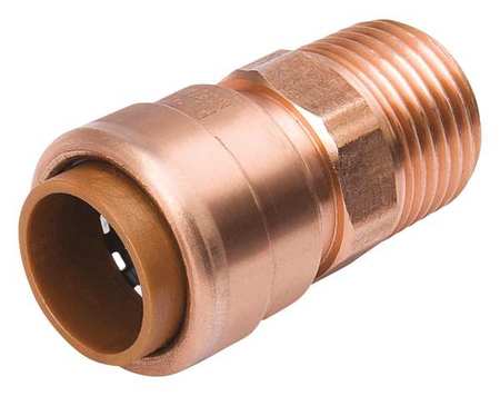 Pro-Line Copper Copper Push Fit Adapter, 1/2 in Tube Size 650-103HC