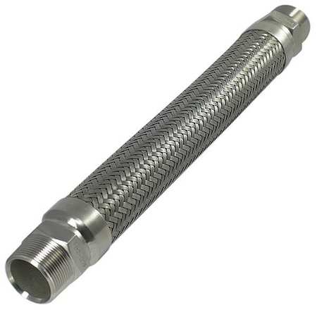 HOSE MASTER 1-1/2" Dia x 12" L PressureMax HP 316 SS Corrugated Metal Hose CA316HP-0150-012