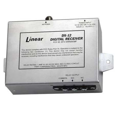 LINEAR One-Channel Metal Case Receiver, 304 MHz DX-12
