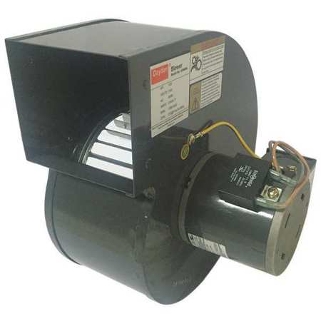 DAYTON Rectangular OEM Blower, 1640 RPM, 1 Phase, Direct, Rolled Steel 45NM96