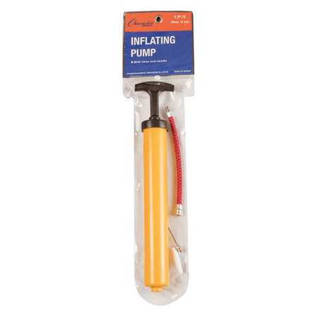 CHAMPION SPORTS Hand Pump, 0.43 lb., Plastic, Size 12in. IP12