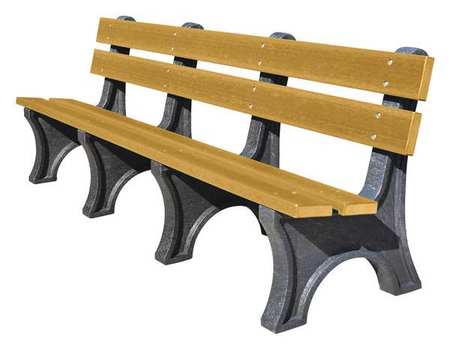 ULTRASITE Outdoor Bench, 96 in L., 10 in. W, Woodtone PB 8CEDCOLE