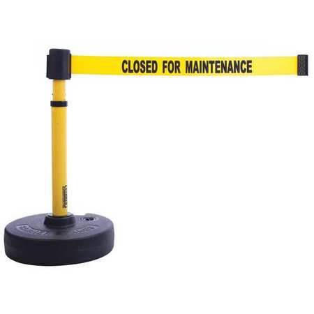 Banner Stakes Barrier System, Closed for Maintenance PL4090
