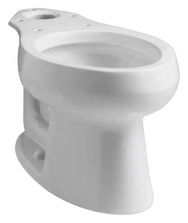 Kohler Toilet Bowl, 1.28 to 1.6 gpf, Gravity Fed, Floor Mount, Elongated, White K-4198-0