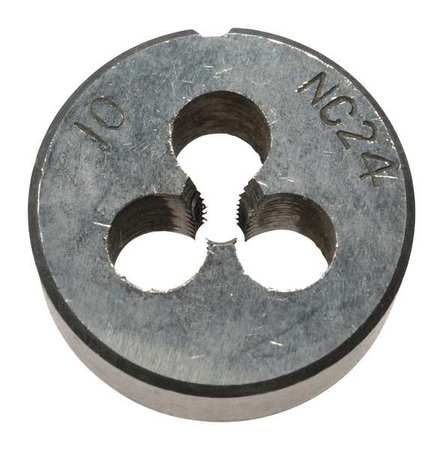 WESTWARD Alloy Steel Die, 10-24 UNC CCT1060-39